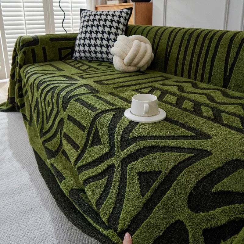 Nordic Cotton Tassel Throw Blanket – All Season Sofa & Furniture Cover