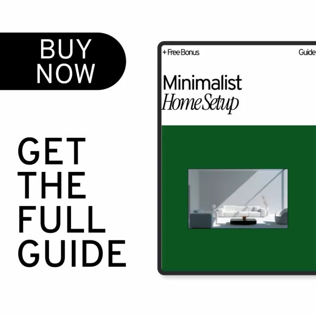 Minimalist Home Setup Guide: Digital Download eBook for Decluttering, Smart Space Planning, and Lifestyle Optimization