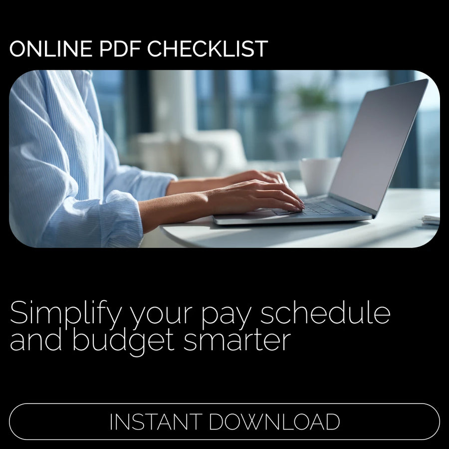 The Biweekly vs. Semi-Monthly Budgeting Checklist | Paycheck Planning Made Simple | Digital Download for Smarter Money Management