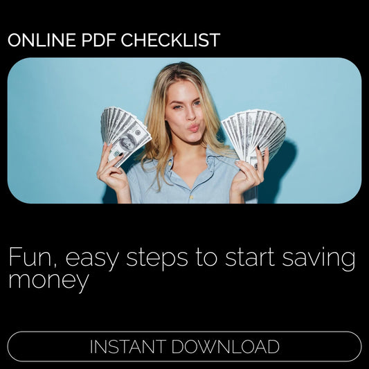 The Spark & Save Checklist | Fun, Simple Steps for Starting a Savings Habit | Printable Money Challenge & Budget Tool | Digital Download