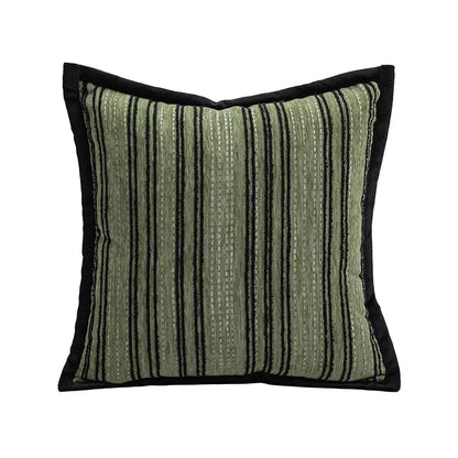 Soft Chenille Striped Pillowcase – Stylish Home Accessory
