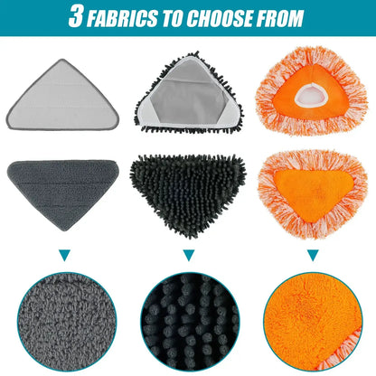 360° Rotatable Wall Mop with Adjustable Long Handle and Triangular Head - DSARD