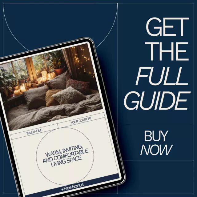 Warm, Inviting, and Comfortable Living Space | Cozy Living Room eBook Guide on how to make living room more cozy