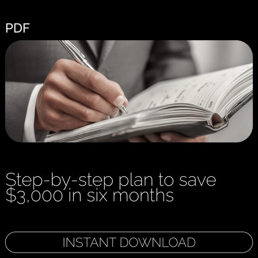 $3,000 in 6 Months: Your Smart Saving Blueprint – Practical Ebook on How to Save 3000 in 6 months, Budgeting, Smart Money Habits & Real-Life Saving Strategies