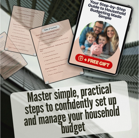 Your Step-by-Step Guide to Household Budgeting Made Simple | How to Set Up a Household Budget | Printable eBook for Families & Beginners