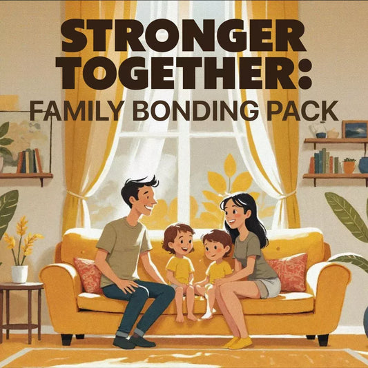 Stronger Together: Family Bonding Pack | Digital Family Activities Guide for Kids & Parents | Printable At-Home & Outdoor Connection Activities | Family Time Checklist & eBook