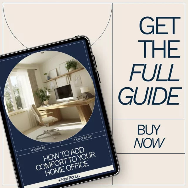 How to Add Comfort to Your Home Office – Practical eBook Guide on how to add comfort to home office, Ergonomics, Productivity & Stress-Free Workspaces