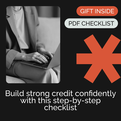 Your Fun & Simple Checklist to Build Strong Credit History | Credit Score Guide, Credit Building Checklist, Beginner-Friendly Financial Planning Tool, Digital Download