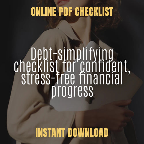 The “Ditch the Debt Spiral” Checklist | Debt Consolidation Guide | Bad Credit Help | Printable Financial Checklist for Budgeting & Loan Prep