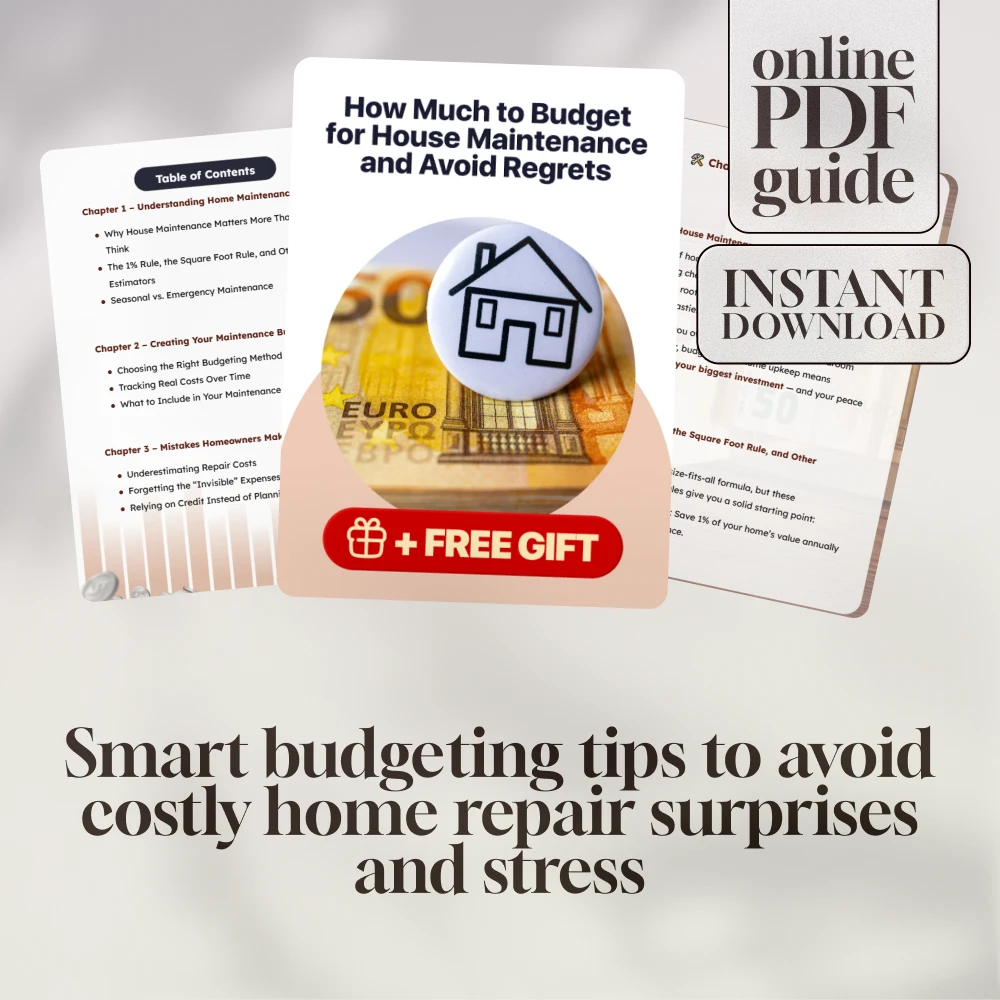 How Much to Budget for House Maintenance and Avoid Regrets | Home Maintenance Budget Guide | Digital Download