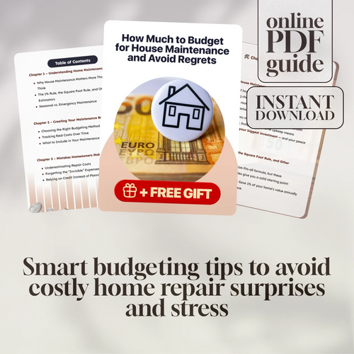 How Much to Budget for House Maintenance and Avoid Regrets | Home Maintenance Budget Guide | Digital Download