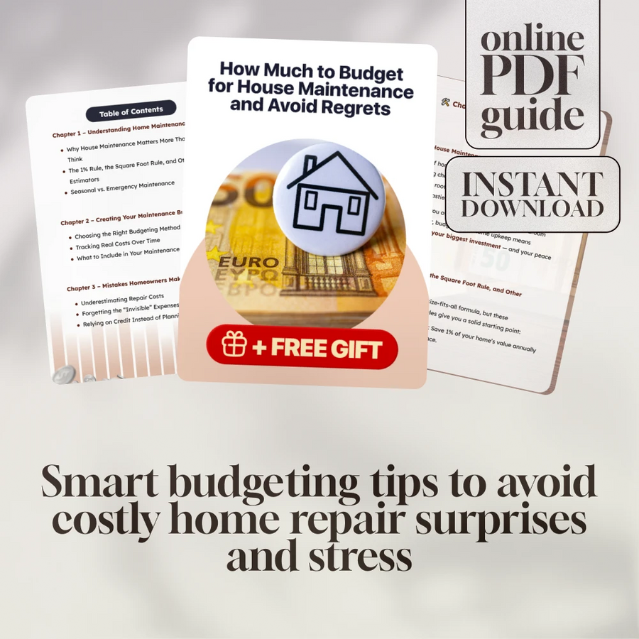 How Much to Budget for House Maintenance and Avoid Regrets | Home Maintenance Budget Guide | Digital Download