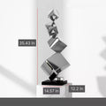 Modern Geometric Stainless Steel Sculpture
