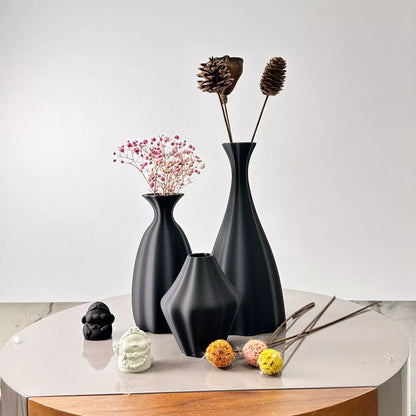 3-Piece Flower-Like Vase Decoration Set