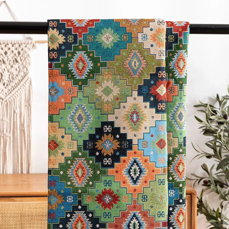 Bohemian Style Jacquard Fabric – Versatile DIY Craft Material - DSARD