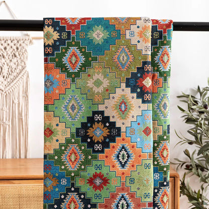 Bohemian Style Jacquard Fabric – Versatile DIY Craft Material