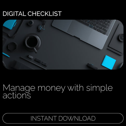💸 Smart Money Moves: Action Checklist | Simple Guide for How to Manage and Save Money, Budget Planner, Savings Tracker, Digital Download