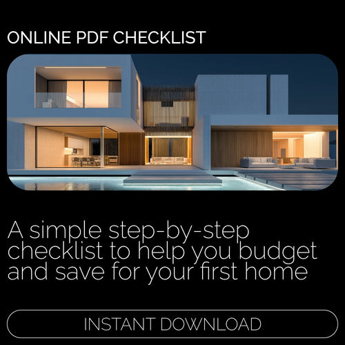 Your Step-by-Step Roadmap to Saving for a House | Budgeting Guide Checklist | How to Budget to Save for a House | First-Time Homebuyer Savings Planner