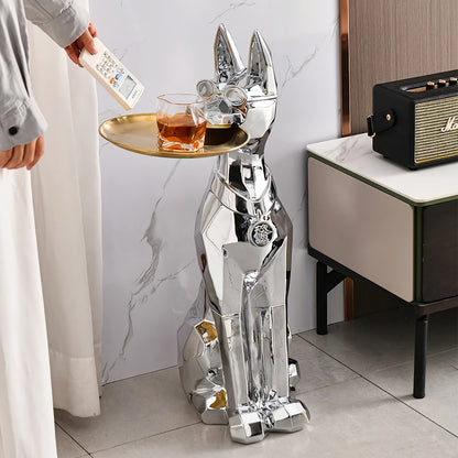 Elegant Doberman Dog Floor Statue - DSARD