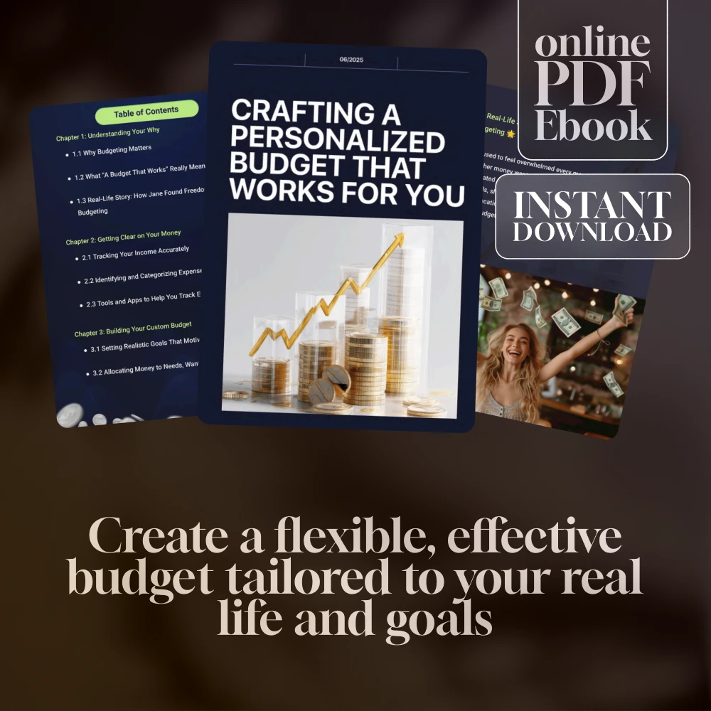 Crafting a Personalized Budget That Works for YOU | How to Make a Budget That Actually Works for You | Budgeting eBook Digital Download