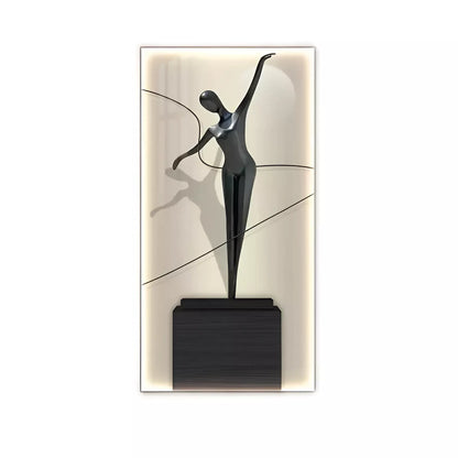 Modern Abstract LED Figure Wall Lamp – Luminous Art for Home Decor