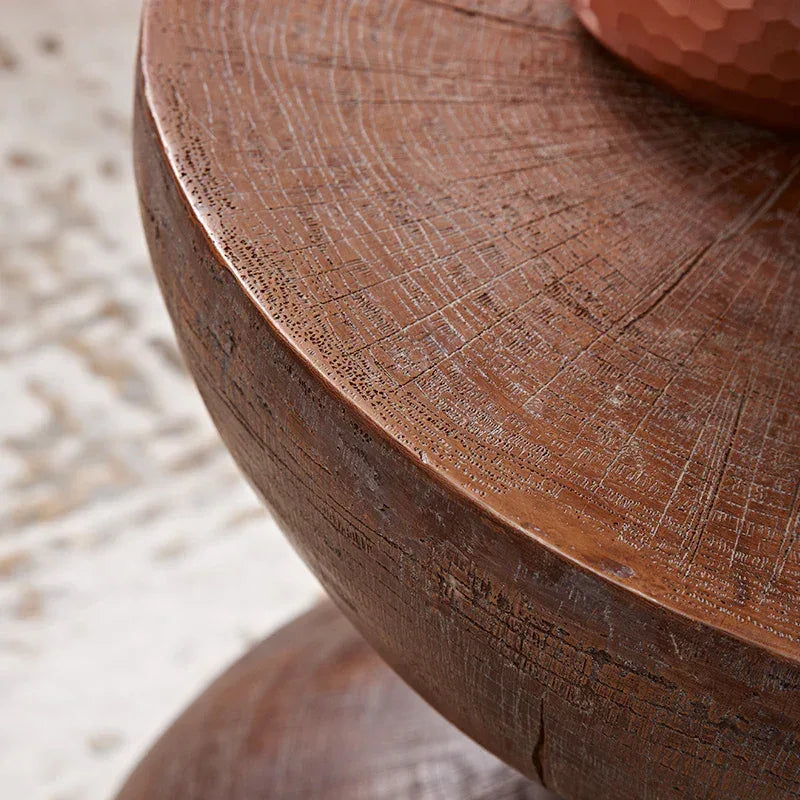 DSARD Wabi-Sabi Style Vintage Hourglass Side Table - DSARD