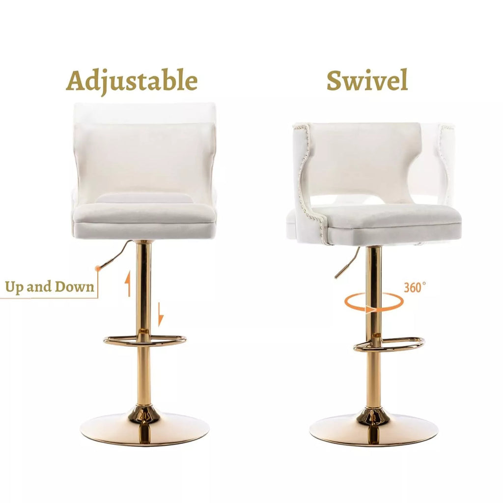 Modern Adjustable Swivel Bar Stools Set of 4 - DSARD