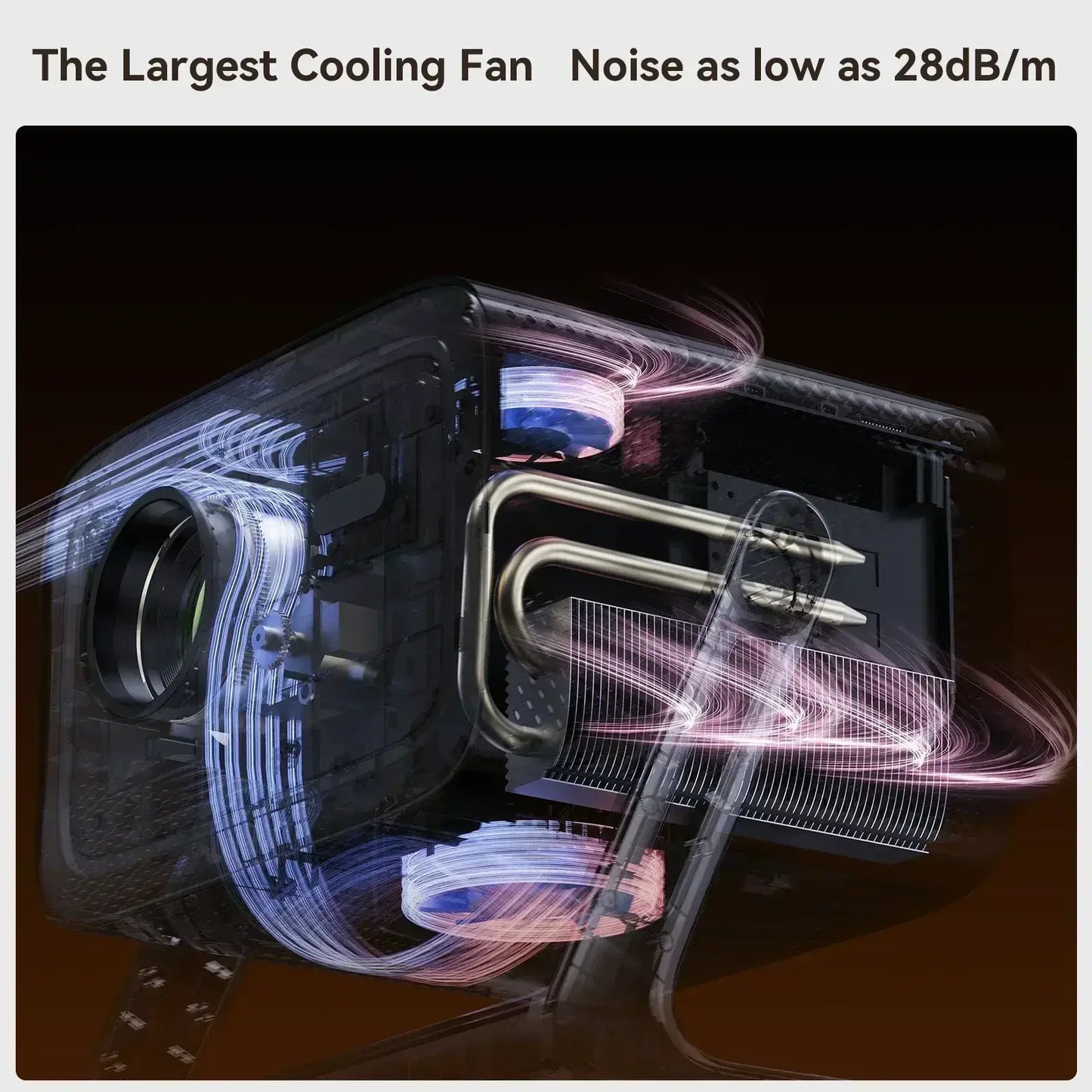 900 ANSI 4K Portable Projector with Android TV & Rotating Design - DSARD