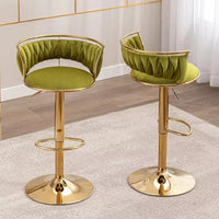 Modern Velvet Swivel Bar Stools - DSARD