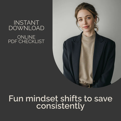 Fun Mind Hacks to Build a Saving Habit That Sticks – Easy Checklist with mental tricks to stick saving habit | Digital Download