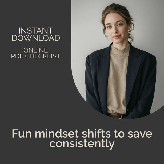 Fun Mind Hacks to Build a Saving Habit That Sticks – Easy Checklist with mental tricks to stick saving habit | Digital Download