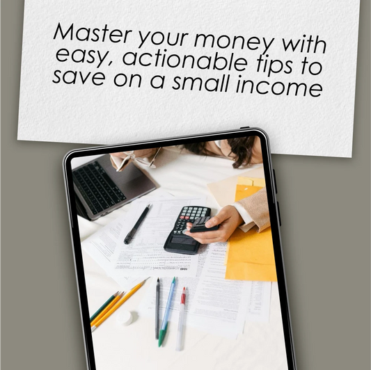 The Ultimate “Save Money on a Small Income” Checklist | How to Budget and Save Money on a Small Income | Printable Digital Download