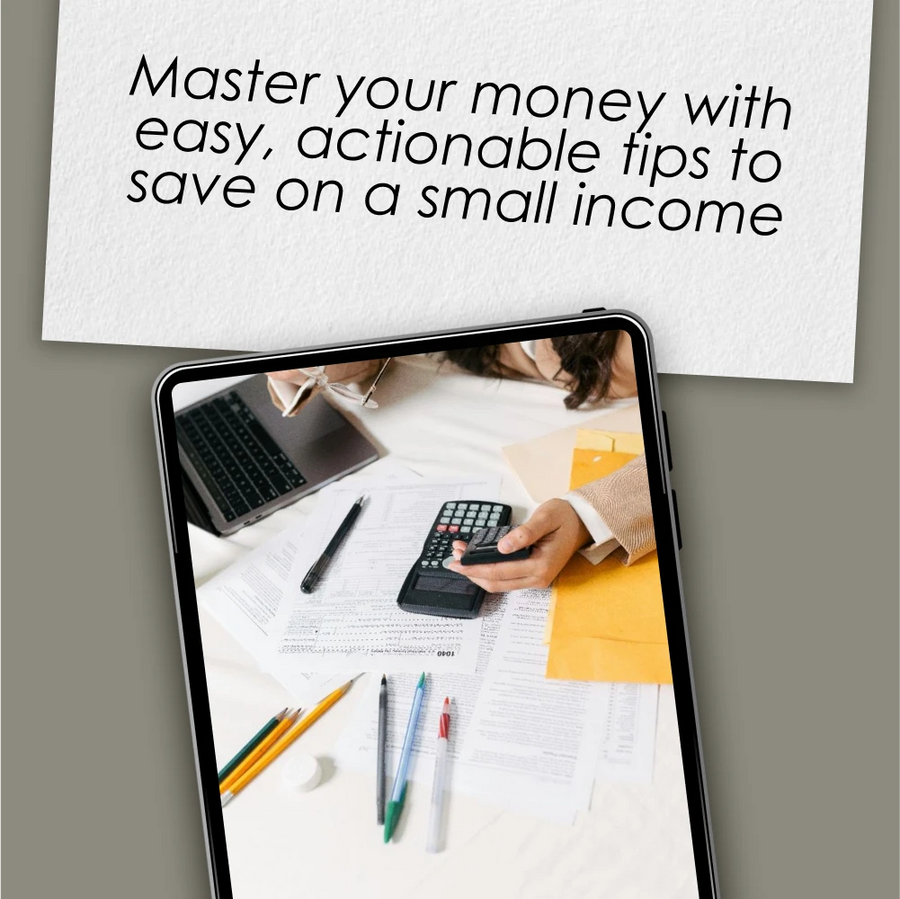 The Ultimate “Save Money on a Small Income” Checklist | How to Budget and Save Money on a Small Income | Printable Digital Download