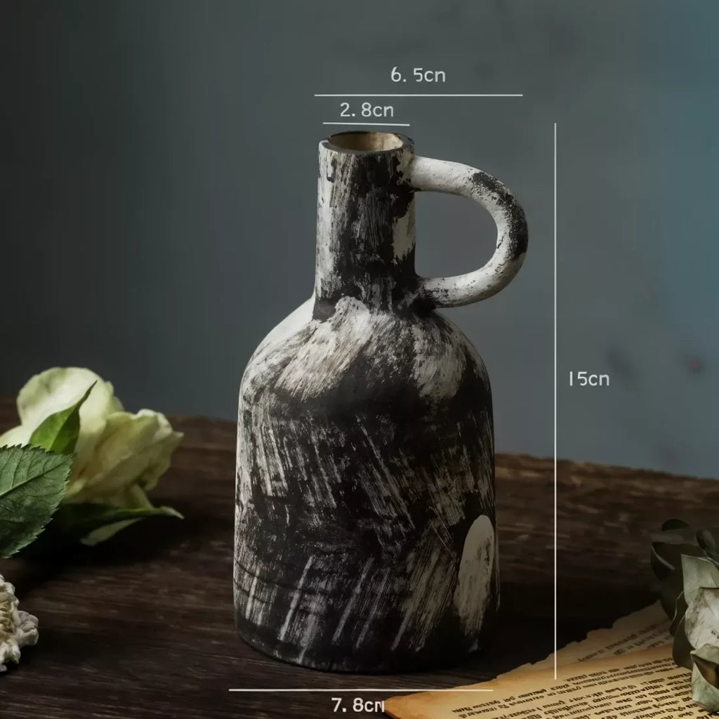 Creative Teapot Shape Ceramic Vase for Flower Arrangements & Table Decoration - DSARD