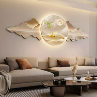 Nordic LED Wall Art – Modern Landscape Lighted Hanging Décor