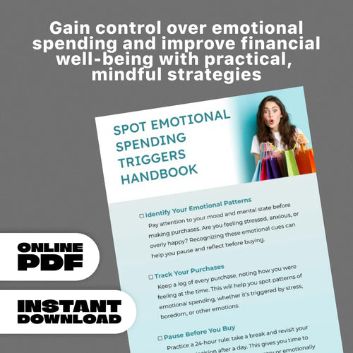 Spot Emotional Spending Triggers Handbook – Digital Download Checklist for Managing Impulse Purchases and Improving Financial Health