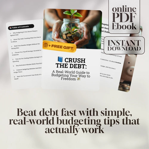 Crush the Debt: A Real-World Guide to Budgeting Your Way to Freedom | How to Budget to Pay Off Debt eBook | Debt Payoff Strategy & Budgeting Tips PDF