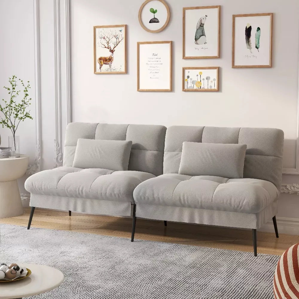 Convertible Futon Sofa Bed with 5-Position Backrest - DSARD - DSARD
