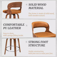 Swivel Counter Height Bar Stools Set of 3 - DSARD