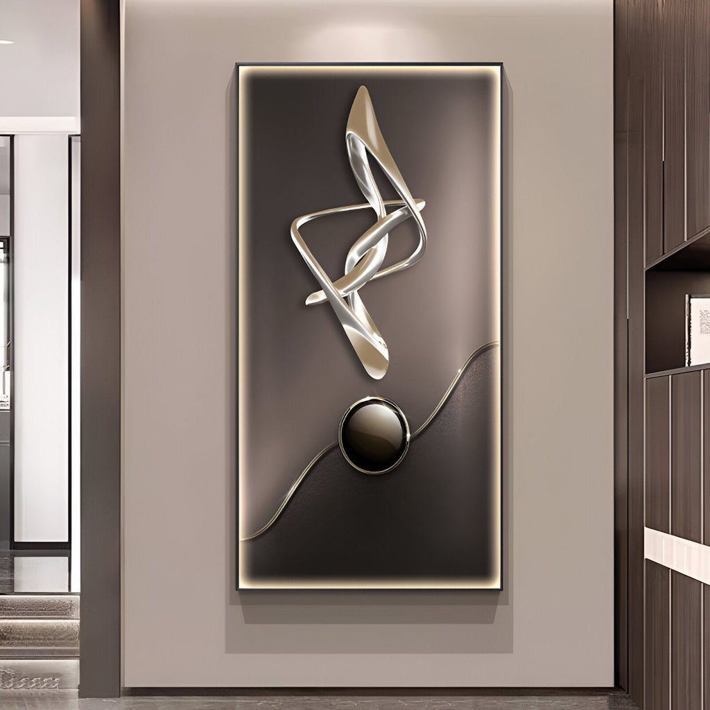 Luxury Crystal Porcelain Abstract Wall Lamp – Modern Corridor & Hallway Decor
