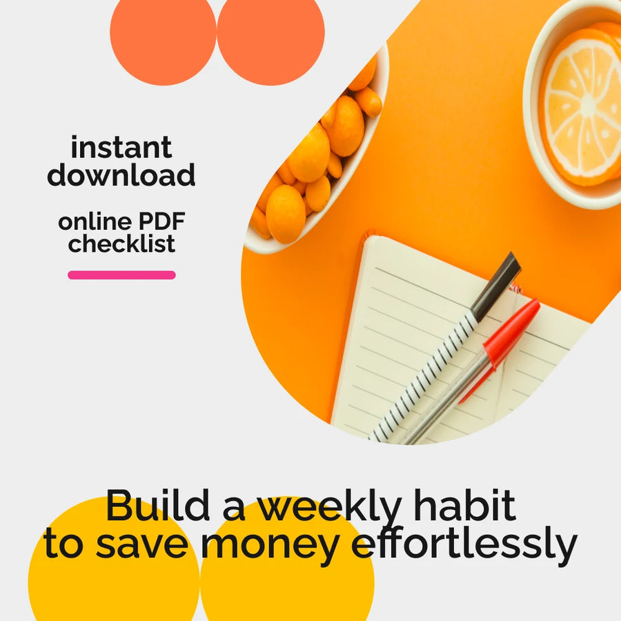 The No-Spend Day Power Play: Weekly Checklist | No Spend Challenge Budgeting Planner | Digital Download Savings Guide
