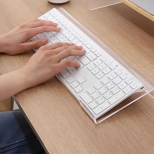 Premium Acrylic Keyboard Stand - Compact Ergonomic Desktop Riser