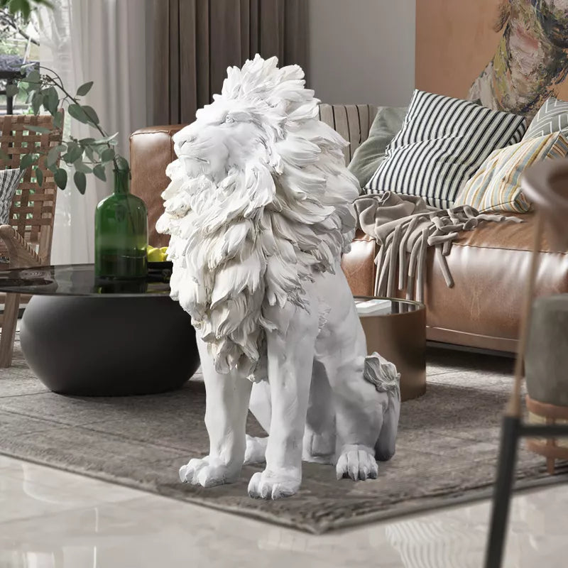 Light Luxury Large Lion Resin Statue