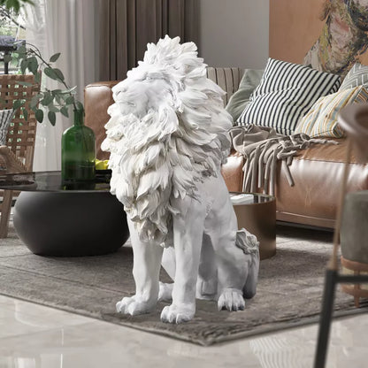 Light Luxury Large Lion Resin Statue