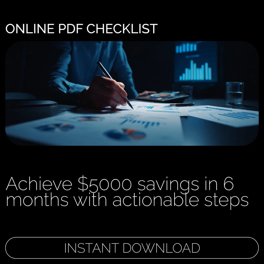 $5000 in 6 Months: Your Ultimate Savings Checklist – How to Save $5000 in 6 Months