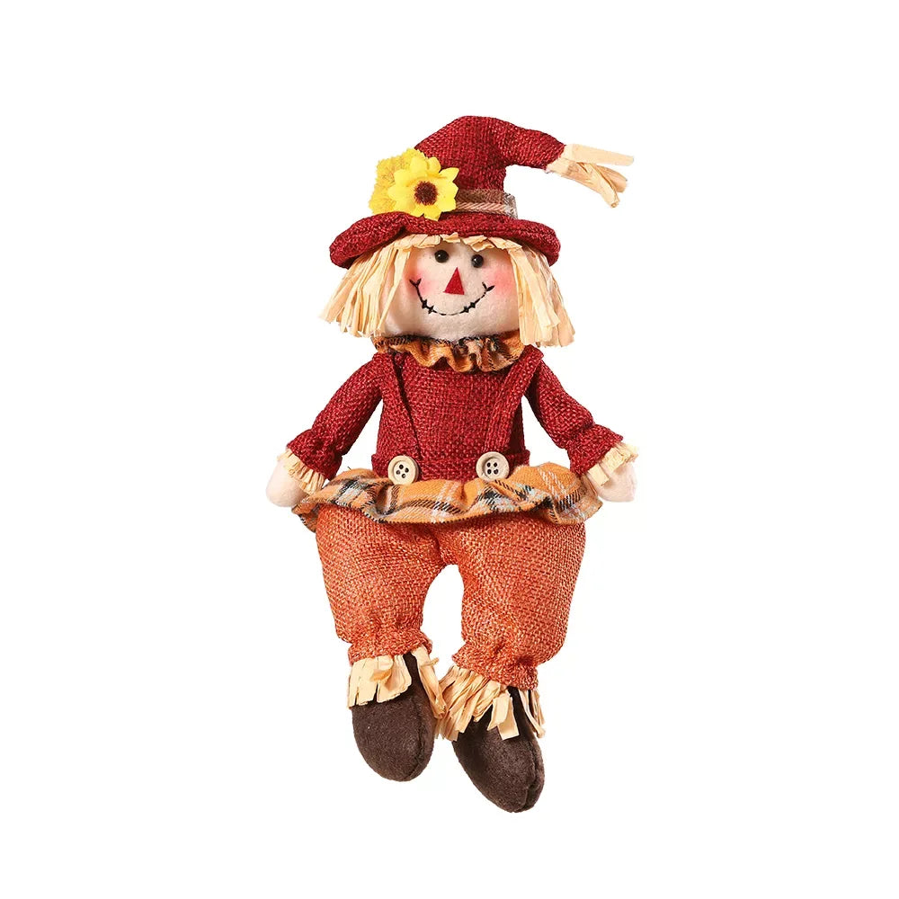 Autumn Harvest Gnome Dolls – Fall Plush Scarecrow Decorations - DSARD