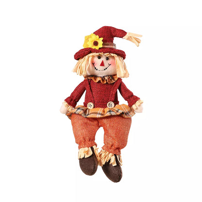 Autumn Harvest Gnome Dolls – Fall Plush Scarecrow Decorations
