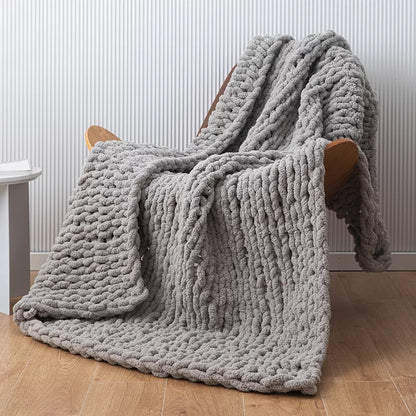 Soft Knit Throw Blanket for Home, Travel & Couch