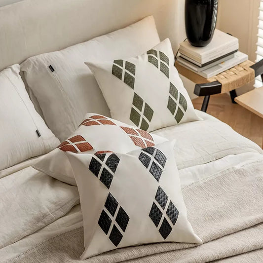 Modern Geometric 18×18″ Throw Pillow Cover – Minimalist Home Décor