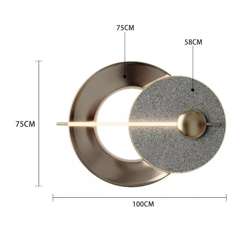 Modern Minimalist Metal Wall Art for Living Room and Bedroom Decoration